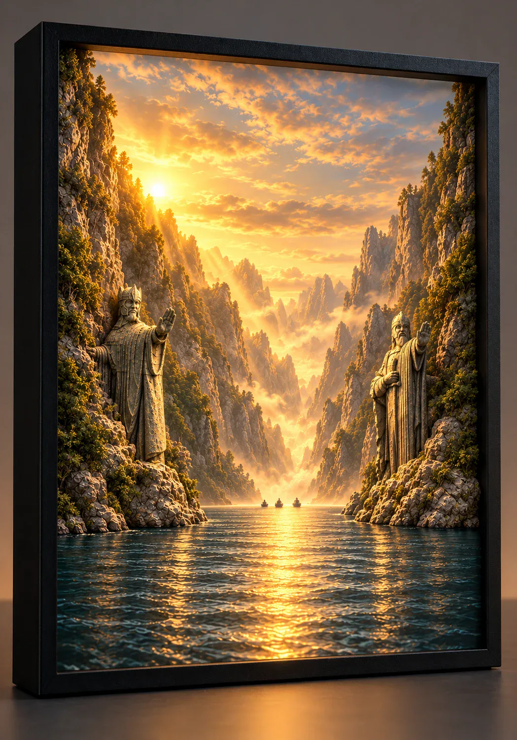 BiTablo 5 cm derinlikli alüminyum LED Lightbox çerçeve görünümü